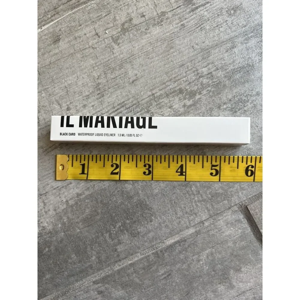 IL MAKIAGE Black Card Waterproof Liquid Eyeliner 1.5ml /0.05 FL oz NEW Full Size